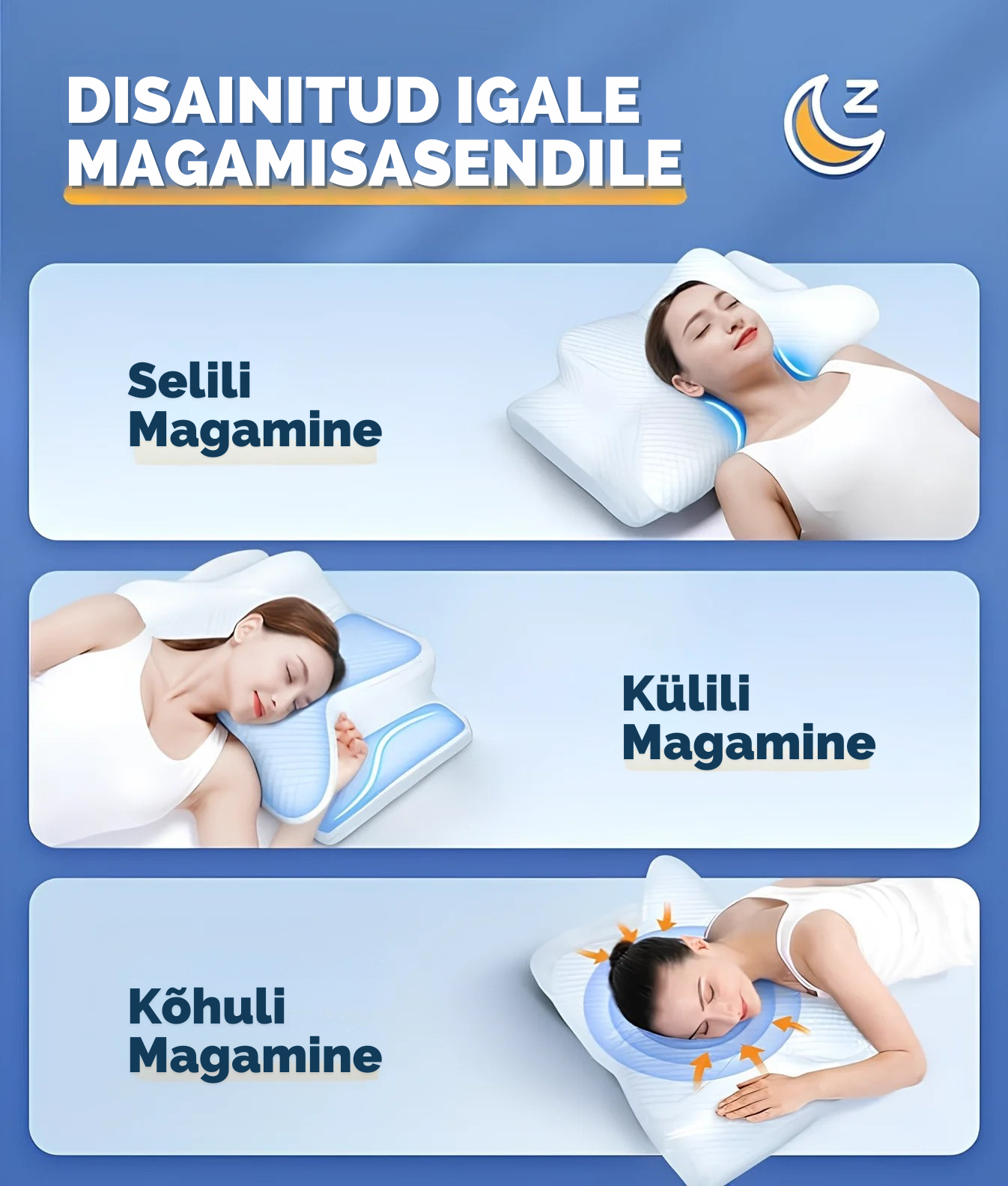 Uneo® Mäluvahust Kaelapadi